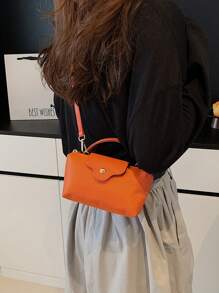 1pc Women's Casual Tote Bag, Versatile Solid Color Shoulder Bag, Boston Style Fashion Crossbody Bag