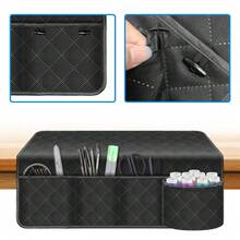 1 tấm lót máy may kèm túi đựng và ống trụ, chất liệu polyester có thể giặt, họa tiết hoạt hình, chống bụi, thích hợp để đựng đồ dùng và phụ kiện may vá, tuyệt vời cho những người đam mê may vá và đan móc. - Tấm lót máy may - Xem 5