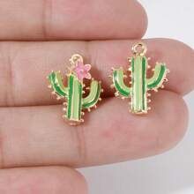 2 piezas/15 piezas/24 piezas Lindos dijes de aleación de zinc esmaltados con diseños 3D realistas de comida, animales, frutas, pasteles, sandía, corazón, cereza, chile, ideales para manualidades y elaboración de joyería