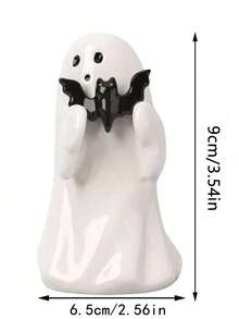 1pc Vintage Halloween Ghost Decoration Ornament Resin Ghost Desktop Craft Statue Home Decoration Office Room Desktop Decoration Halloween Holiday Party Thrilling Atmosphere Decoration Props Accessories Gifts For People Halloween Decor Fall Decor Room Decor