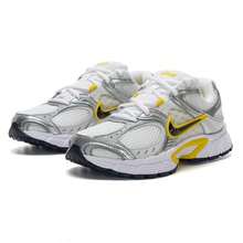 Nike V5 RNR Casual Shock-Absorbing Breathable Women's Shoes, City Stroll Leisure HQ7901 - White/bright Yellow/metallic Silver - View 3