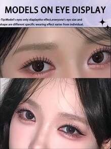 100片/套 韩国女团偶像假睫毛，C型卷翘，分段式自然卡通眼妆，保湿效果，透明睫毛梗，单根假睫毛，适合日常妆容，可在家DIY嫁接睫毛，柔软易用 - 黑色 - 查看 5