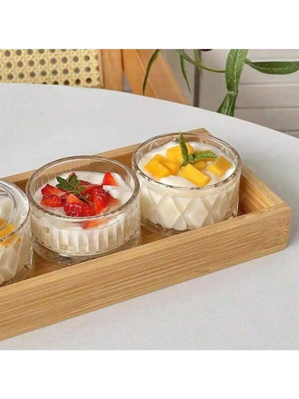 1 pieza de Tazones de postre de vidrio, Tazas de helado, Tazas de pudín mini, Platos de fruta pequeños, Tazas de paletas, Tazones de ensalada, Soporte para exhibición de pasteles, Platos para condimentos y Cristalería con forma de flor transparente, adecuados para cocina, restaurante, fiesta, banquete, boda