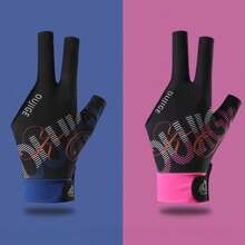 1 Pc Billiards Glove Left Hand Three Finger Snooker Billiard Glove Non Slip Stickers Elastic Billiard Training Gloves Accessories - Multicolor - View 7