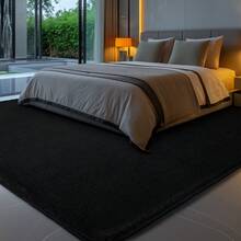 Sour Lemon Carpet Living Room 200x300, Washable Carpet Children's Room Girl Boy Carpet Bedroom Gray Carpet Carpets Area Short Pile Fluffy Anti-Slip Mat Children's Room Carpets - 黑色 - 查看 8