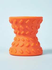 PETSIN 1 件互动治疗药物狗玩具 - 适用于攻击性咀嚼狗骨头 - 超级狗玩具 - 坚韧的狗玩具骨头，天然橡胶吱吱哑铃