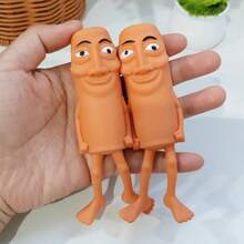 豪华东东萨胡尔AI经典撒哈拉木制娃娃，意大利玩具柔软毛绒可变形减压娃娃，AI新文化减压玩具，麻糬玩具，儿童柔软毛绒玩具，亲子互动玩具，减压玩具，快乐玩具，派对玩具 - 彩色 - 查看 10