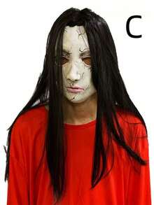 1 件恐怖烂脸小丑面具，乳胶恐怖烂头面具，适用于密室逃脱、鬼屋、神秘派对、服装角色扮演道具 - 彩色 - 查看 17