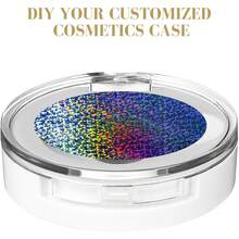 DOITOOL Empty Eyeshadow Holder :4 PCS Single Color Eyeshadow Boxes ,Magnetic Makeup Palette ,Refillable Cosmetic Containers , Subpackaging Organizer,Black2+White2