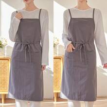 1 pieza Delantal de gran tamaño multicolor, de tela impermeable y antiestática de alta gama, adecuado para el hogar, la cocina, la cafetería, el salón de uñas, la floristería y otros escenarios