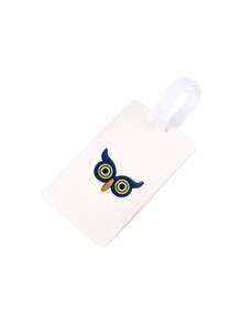 1 pezzo Etichetta bagaglio con motivo gufo cartoni animati, etichetta bagaglio in PVC, etichetta bagaglio per crociera, etichetta bagaglio personalizzata, etichetta bagaglio carina, etichetta bagaglio, etichetta identificativa bagaglio, scheda indirizzo carta d'imbarco, etichetta portatile, etichetta appendibile per borsa, etichetta appendibile portatile per bagaglio, etichetta bagaglio scrivibile, etichetta indirizzo, etichetta portatile carta d'imbarco, articoli essenziali per il bagaglio