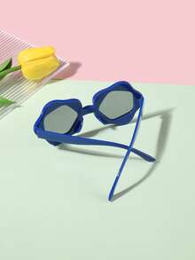 1 Peça Óculos de Sol Acrílicos Boêmios Fofos com Armação Floral para Meninos e Meninas de 9-14 Anos, Moda Eyewear para Piquenique e Passeios de Verão