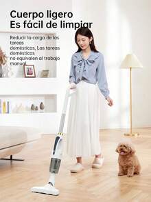 Aspiradora Inalámbrica  120W, 30 Minutos de autonomía Aspirador de Varilla con diseño antienredos, autoportante,  para Pelo de Mascotas, moqueta y Suelo de Madera Dura - Azul - Ver 4