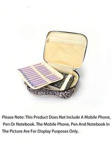 1pc Women'S Large Size Letter Embroidery Multifunctional Bible Bag Shoulder Bag Bible Handbag Bible Bag Bible Bag With Shoulder Strap Bible Bookmark Box Suitable For Girls Women Daily Storage Participating In Worship Activities Give To Children Parents Holiday Gift Does Not Include All The Pens And Notebooks Inside Please Note Whether The Product Size In The Picture Is Suitable For You - Multicolor - View 8