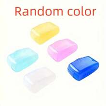 5pc Portable Toothbrush Head Cover Storage Box, Designed For Home And Business Travel, Daily Use, Travel, Hiking, And Camping - Protecting Bristles From Dust And Debris, Stylish And Simple Toothbrush Protection Hat Holder