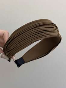 3 件女士时尚简约优雅纯色褶皱百搭头带，适合日常使用，居家、学校、海滩、工作、派对、节日、生日、返校、新年、情人节、母亲节、婚礼、音乐节、毕业典礼、发带、发箍、发饰