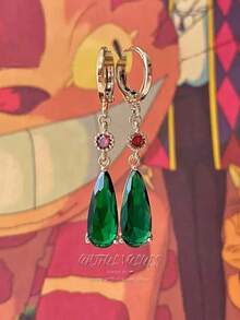 Cosplay Earrings, Drop Earrings, Anime Earrings, Howl&Sophia Earrings - Multicolor - View 8