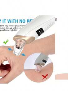 Blackhead Remover Pore Vacuum - USB Rechargeable Facial Pore Cleaner Kit For Adult Extractor Tool Multifunctional Cleaning Instructment Facial Beauty Container Massager