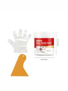 Home Decor Wall Repair Paste Kit - No Experience Needed, Easy To Apply And Sand For Smooth Wall Restoration, Waterproof And Anti-Crack, Convenient Installation - Multicolor - View 6