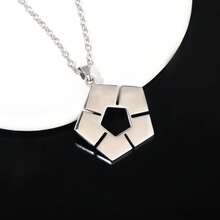1pc BLUE LOCK Necklace Men's Anime Football Logo Jewelry Keychain Creative Couple Chain Stainless Steel Color Role Play Gift - Multicolor - View 4