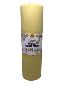 BearNaturalOrganics Pure Natural Beeswax Pillar Candle 2 Inch X 6 Inch