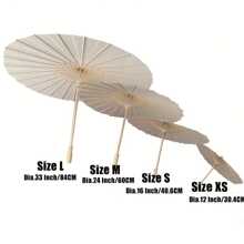 1 件 33 英寸白色优雅大号纸伞，适用于婚礼派对 - 纸质装饰伞 DIY 油纸画伞工艺品，适用于浪漫婚礼新娘派对和摄影配件艺术展、圣诞节和毕业典礼、母亲节