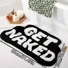 1pc Printed Floor Mat, Absorbent & Quick-Drying Kitchen Floor Carpet, Non-Slip & Super Soft Entry Doorway Floor Rug, For Bathroom Bedroom Kitchen Living Room, Ideal Bathroom Supplies, Home Decorations Fluffy Plush Decor