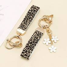 1 pieza Llavero de muñeca con diseño pintado a la moda y colgante decorativo, 1 pieza que contiene todas las llaves, excelente para colgar en bolsos, puertas de autos y talla grande!