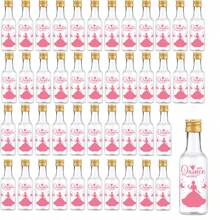 Paquete de 25, Mini botellas de licor, 0.83oz 1.7oz 3.3oz Botellas pequeñas vacías de plástico con tapas de rosca, botellas para shots, envases para bebidas, botellas de vino reutilizables, botellas de espíritu vacías, botellas de jugo, botellas de alcohol, botellas de salsa para bodas, fiestas, suministros para fiestas de Navidad, accesorios portátiles de almacenamiento