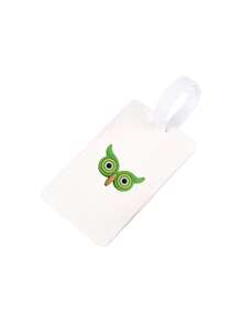 1 pezzo Etichetta bagaglio con motivo gufo cartoni animati, etichetta bagaglio in PVC, etichetta bagaglio per crociera, etichetta bagaglio personalizzata, etichetta bagaglio carina, etichetta bagaglio, etichetta identificativa bagaglio, scheda indirizzo carta d'imbarco, etichetta portatile, etichetta appendibile per borsa, etichetta appendibile portatile per bagaglio, etichetta bagaglio scrivibile, etichetta indirizzo, etichetta portatile carta d'imbarco, articoli essenziali per il bagaglio