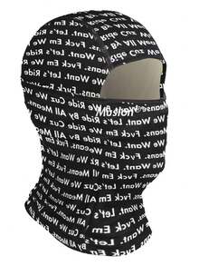 1 件骑行原创拉法帽时尚印花骑行面罩户外运动头巾登山跑步徒步头带围巾