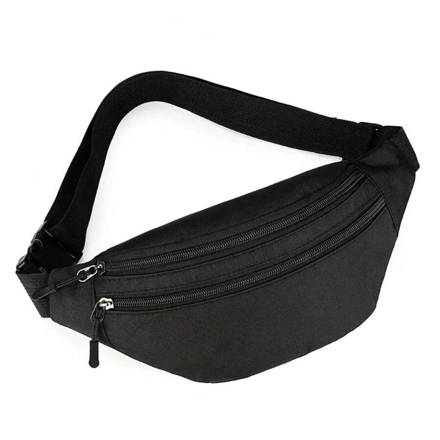 Nuevo bolso de pecho a para hombre, riñonera negra, bolso de hombro de alta calidad para mujer, riñonera multifunción para hombre, bolso cruzado pequeño D1DN - Azul - Ver 1