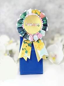 Ribbon Rose Metal Cutting Die - Silvery Fantasy-Themed Scrapbooking & Stamping Tool For DIY Paper Crafts