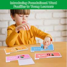 Read And Rhyme Flip Book, Word Family Flash Cards Learn To Read Phonics, Word Building Activity Book Educational Game For Classroom & Homeschool Supplies Must Have - Multicolor - View 9