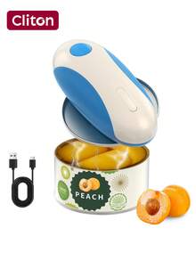 CLITON Rechargeable Electric Can Opener - USB-C Charging, Smooth Edge Design, Material, Perfect Gift For Mom/Grandma (Christmas/Birthday/Housewarming)