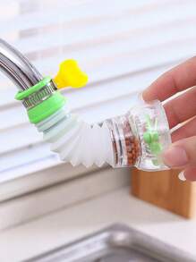 1 Faucet Splash Protector, Shower Extension Filter Nozzle Net