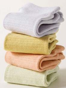 Calzini da yoga colorati per donne con grip e polsini alla caviglia, calzini da yoga/danza corti traspiranti adatti per sport, balletto, yoga - Multicolore - Visualizzare 4