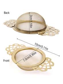 مصفاة شاي من الفولاذ المقاوم للصدأ 304 قطعة واحدة، منقي أوراق الشاي، منخل إبريق الشاي - بتصميم دانتيل سميك، مثالي للتحضير، مناسب للاستخدام في المطبخ وغرفة الطعام - متعدد الألوان - مشاهدة 14