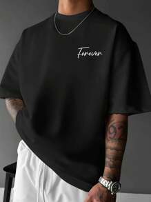 Men's Casual Versatile Simple Graphic Print Short Sleeve T-Shirt