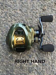 1 件重型诱饵式渔线轮 - 最大阻力 20 磅，齿轮比 7.2:1，耐用铝和不锈钢结构，适用于咸水和淡水钓鱼，绿色，是大鱼和经验丰富的垂钓者的理想选择 - 彩色 - 查看 14