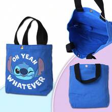 Disney 1 Túi vải canvas Stitch chính hãng, hình hoạt hình dễ thương, dung tích lớn, túi đựng đồ tạp hóa, túi xách thời trang, túi dự tiệc, túi mua sắm di động, túi du lịch, túi đi làm, túi đi biển, quà tặng Ngày Tưởng niệm, Sinh nhật, Halloween, Giáng sinh cho người yêu thích Stitch. - Nhiều màu - Xem 4