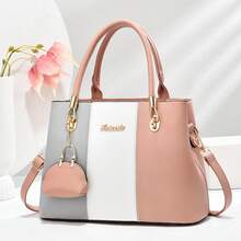 Women Top Handle Bags - 粉色 - 查看 2