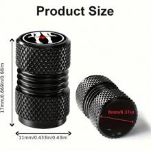 4 件黑色和红色性感内衣设计轮胎气门嘴盖 - 镀铬，增强抓地力和耐用性，适用于汽车、摩托车、卡车、自行车 - 适合汽车车轮配件、车辆配件 | 时尚汽车配件 | 铝制气门嘴盖 - 彩色 - 查看 3