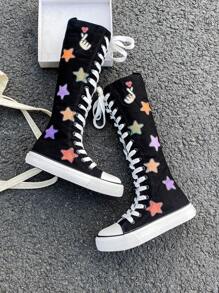 OPOEE 白色帆布鞋，中帮运动鞋，儿童帆布鞋，春秋韩版，简约设计，男童女童，低帮系带运动鞋，经典低帮帆布鞋，休闲滑板童鞋