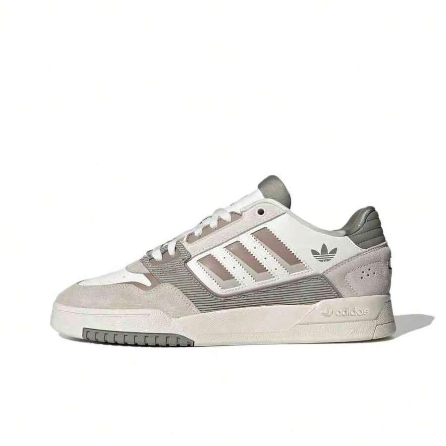Adidas Originals Drop Step 2.0 Sepatu Sneakers Low-Top Nyaman & Serbaguna, Anti Selip, Putih & Cokelat - Putih Coklat - View 1