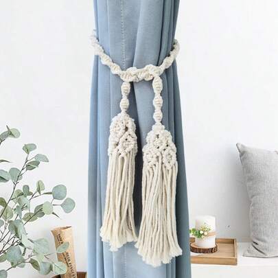 Curtain Tie Backs, Curtain Tie Bands, Curtain Tie Flowers, Boho Decorative Curtain Ropes