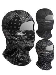 1 件骑行原创拉法帽时尚印花骑行面罩户外运动头巾登山跑步徒步头带围巾