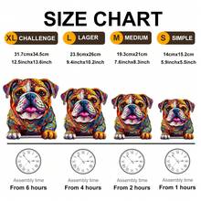 Dachshund/Corgi/Bulldog - Wooden Jigsaw Puzzle, Asymmetrical Animal Shaped Wooden Puzzle Toy, Party Game Gift, Decorative Art, Tabletop Magic Puzzle, Unique Children's Educational Puzzle, Birthday Gift, Wooden Puzzle For Kids, Back To School Gift, Christmas Gift - Multicolor - View 4