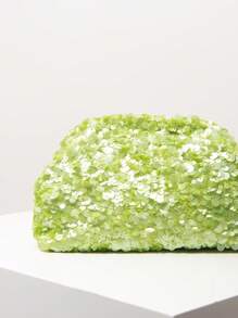 Borsa clutch da donna con paillettes colorate e brillanti, borsa floreale, borsa con paillettes, borsa da cerimonia, accessori da cerimonia, borsa elegante da donna, articoli da matrimonio, portafoglio da festa con glitter (modello casuale)