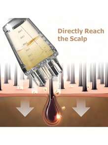 1 件迷你油梳和头皮按摩器 - 精准生发精华涂抹器，滋养精华，油，护发素输送工具，理发沙龙专业发夹和配件，旅行友好型发刷和梳子套装，精油涂抹器，可精准将液体或油输送到发根，发夹，发饰，发刷，梳子 - 彩色 - 查看 4